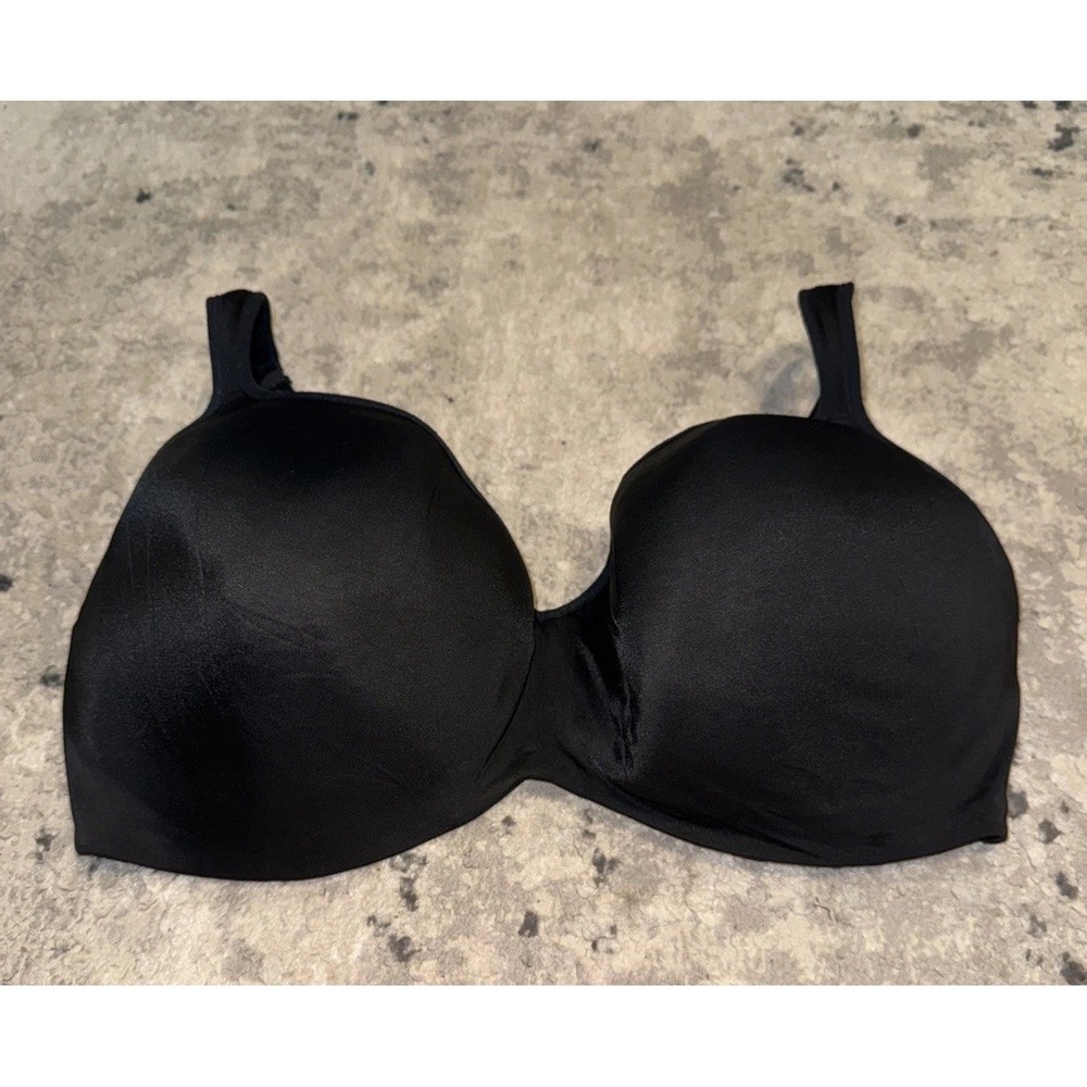 Cacique Balconette Bra Underwire Lightly Lined 44G Black